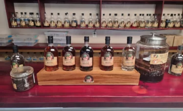 Rum bottles